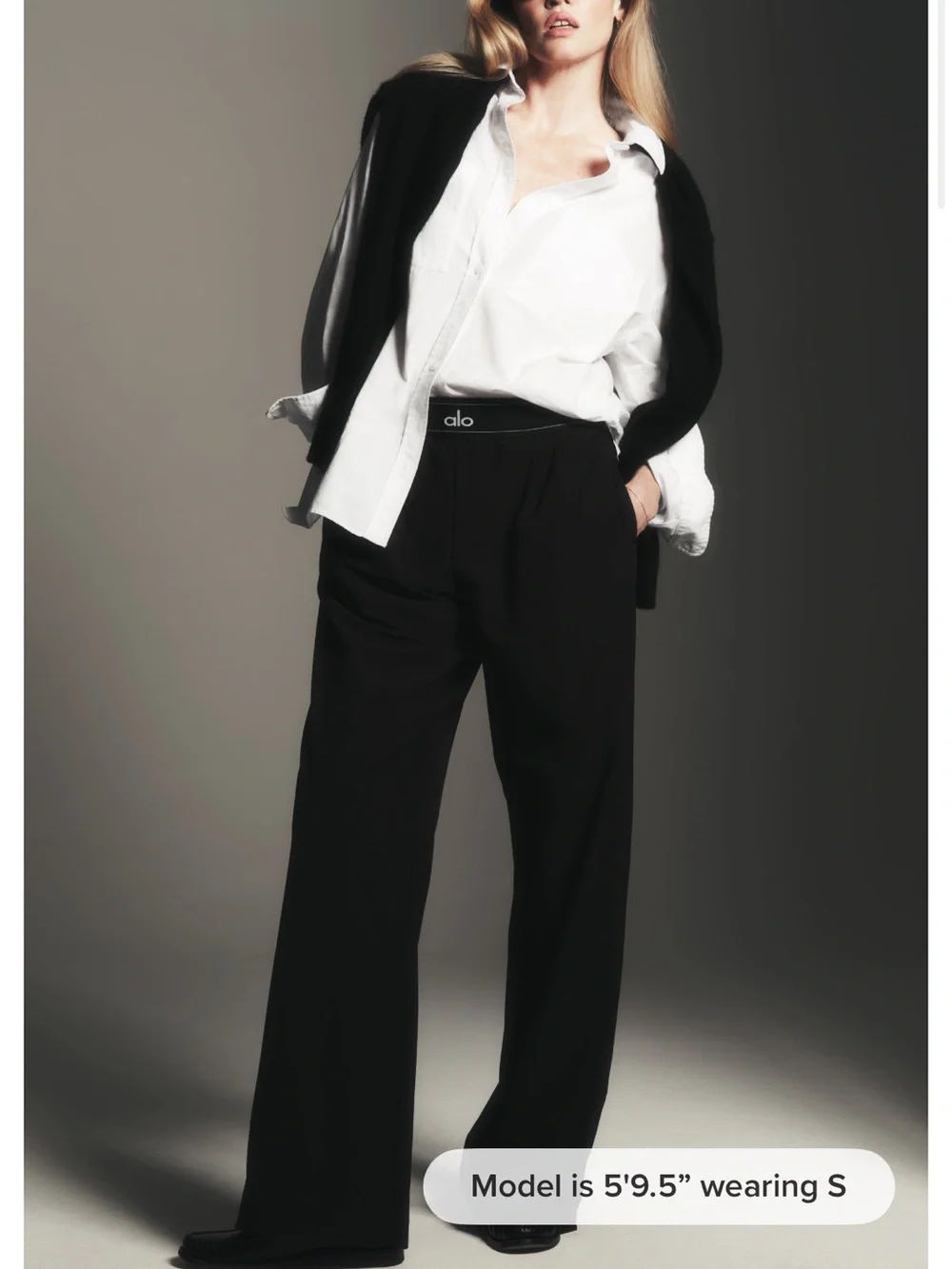 Alo Suite Up Trouser (Regular) Black